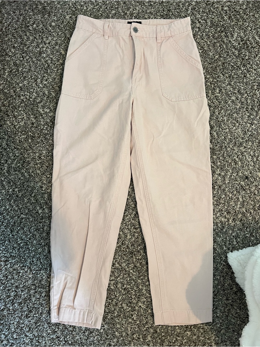 RVCA Women's Pale Pink Boyfriend Jeans
